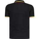 Trojan Three Colour Mod Tipped Pique Polo Shirt B