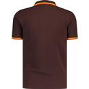 Trojan Three Colour Mod Tipped Pique Polo Shirt C