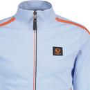 Trojan Contrast Zip Retro Funnel Neck Track Top PB