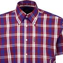 Trojan Windowpane Check Button Down Shirt (Port)