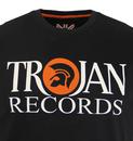 TROJAN RECORDS Retro Mod Ska Signature Logo Tee