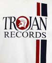 TROJAN Retro Mod Ska Racing Stripe Logo T-shirt W