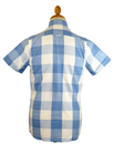 Linen Check TUKTUK Retro Mod Button Down S/S Shirt