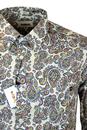 TUKTUK Retro Mod Floral Psychedelic Paisley Shirt