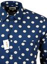 Sun Spots TUKTUK Retro Mod Penny Dot Linen Shirt