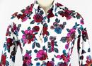 Pension TukTuk Retro Sixties Floral Mod Shirt