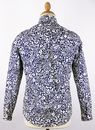 TukTuk All Over Floral Retro Psychedelic Mod Shirt
