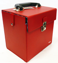 TukTuk Retro Sixties Mod Red 45rpm Record Box