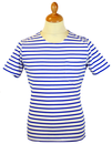 Nautical Stripe TukTuk Retro Indie Mod T-Shirt (W)