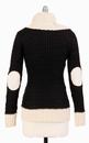 TULLE Retro 60s Mod Cowl Neck Elbow Patch Jumper