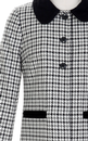 Royal TULLE Retro 60s Mod Dogtooth Check Coat 