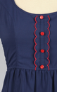 TULLE Retro Mod Sleeveless Scallop Edge Mini Dress