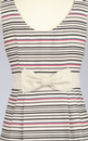 Texture Stripe TULLE Vintage 60s Woven Mini Dress
