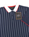 Tyson MERC Retro Mod Pinstripe Jersey Polo Shirt