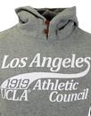 UCLA Retro 70s Indie Funnel Neck Hooded Sweatshirt