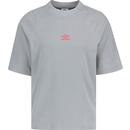 umbro mens washed high neck boxy crew neck tshirt bleached grey