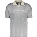 umbro mens retro diamond jaquard football tshirt griffin silver