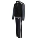 Umbro Centenary Monogram Anthem Raglan Sleeve Track Suit in Black Iron Gate Grey