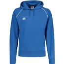 umbro mens contrast piping detail drawstring panelled hoodie blue white