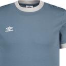 Umbro Men's Retro Sports Taped Ringer T-shirt (BM)