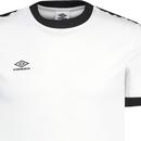 Umbro Men's Retro Sports Taped Ringer T-shirt (BW)