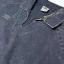 Umbro Retro Sports Blue Mirage Washed Drill Top 