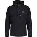 umbro mens front pocket zip hooded sweatshirt black woodland grey