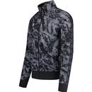 Umbro Black Camo 80s Funnel Neck Taped Track Top 