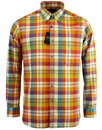 VIYELLA Herringbone Plaid Check Button Down Shirt