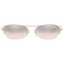 Gigi Hadid for Vogue Retro Oval Sunglasses in Silver
