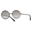 VOGUE Metallic Lace Retro Round Frame Sunglasses