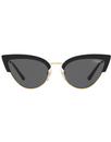 Vogue Sunglasses Retro 50s Cats Eye Black