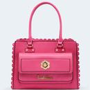 Voodoo Vixen 60s Front Pocket Scalloped Tote Bag in Pink	