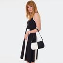 Voodoo Vixen 60s Mod Black And White Shoulder Bag