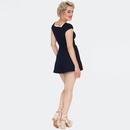 Voodoo Vixen Bow & Button Nautical 1950s Playsuit