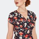 Voodoo Vixen Puppy Love Print Pin-Up Flare Dress 