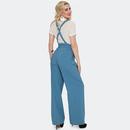 Voodoo Vixen Button Up Pinstripe Suspender Trouser