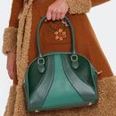 Voodoo Vixen Retro 50s Mod Bowling Bag in Green