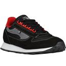 walsh trainers european vader mixed fabric trainers black