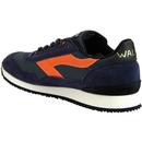 Ensign WALSH Made in England Retro Trainers (Navy)