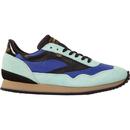 walsh trainers mens ensign classic retro suede trainers electric blue black