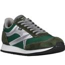 walsh trainers tornado eight3 mixed fabric trainers green silver grey