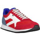 walsh trainers tornado eight 3 mixed fabric trainers red navy white