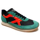 Walsh Whirlwind Made in England Trainers Black/Green/Orange WHW10024