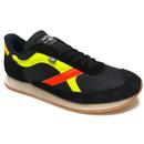 Walsh Whirlwind Trainers in Black/Yellow/Orange WHW10023