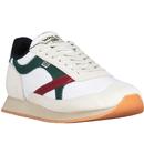 walsh trainers whirlwind mixed fabric trainers white green burgundy