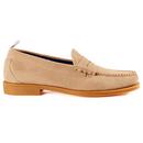 bass weejuns larson suede penny loafers earth brown
