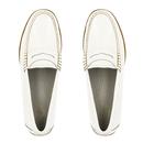 BASS WEEJUNS Womens Retro Easy Penny Loafers WHITE