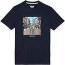 Weekend Offender Berwick Street Oasis What's The Story T-shirt in Navy