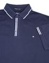 Cather WEEKEND OFFENDER Retro Tipped Polo Top NAVY